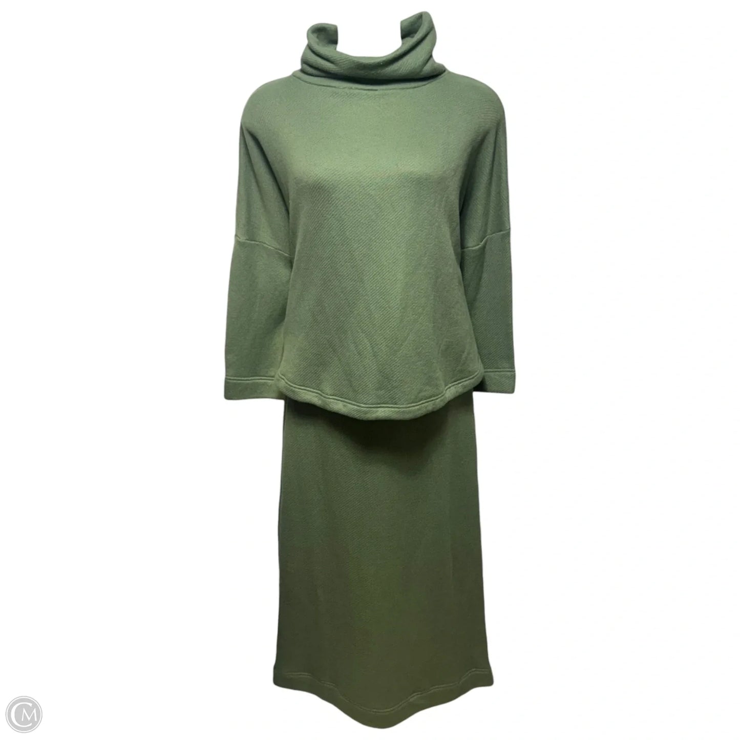 Sweatshirt & Skirt Matching Set By Free People In Green, Size: L