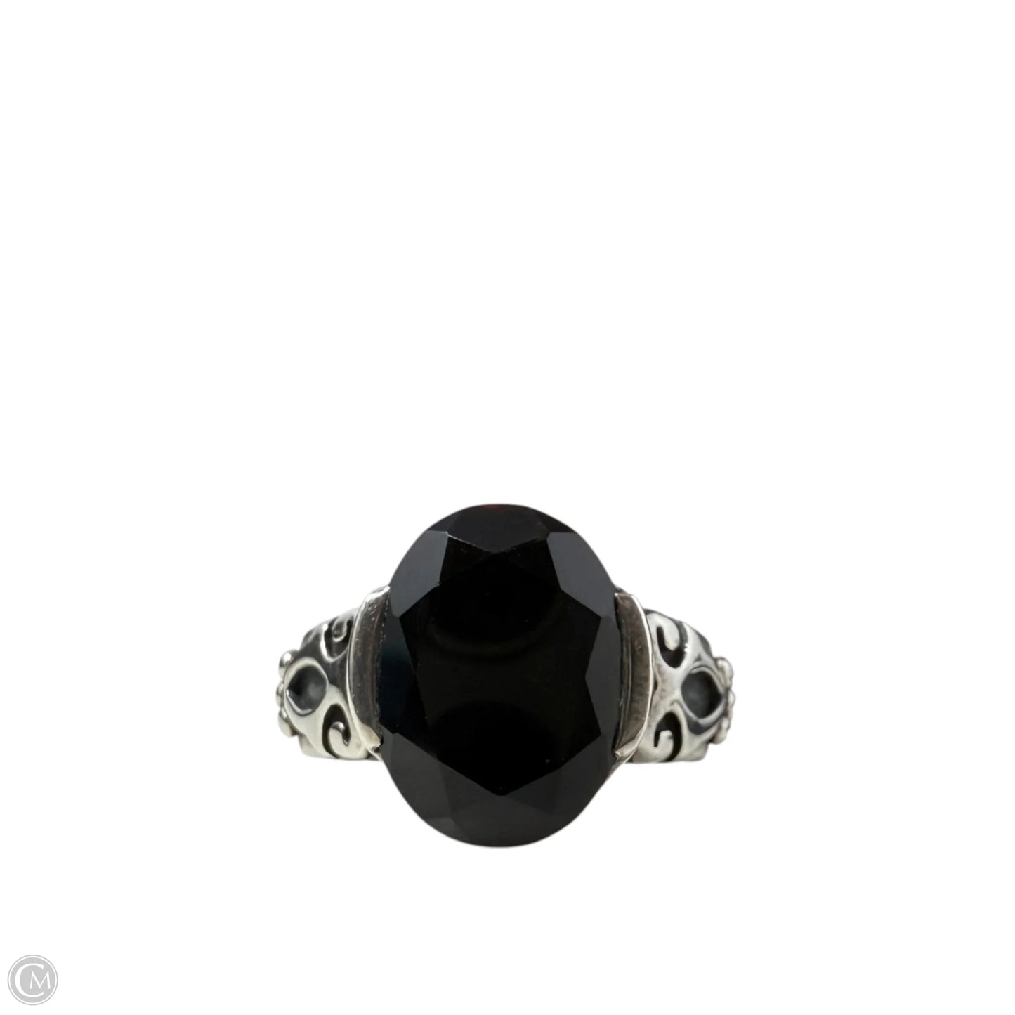 Black Onyx & Sterling Silver Statement Ring By Silpada, Size: 11