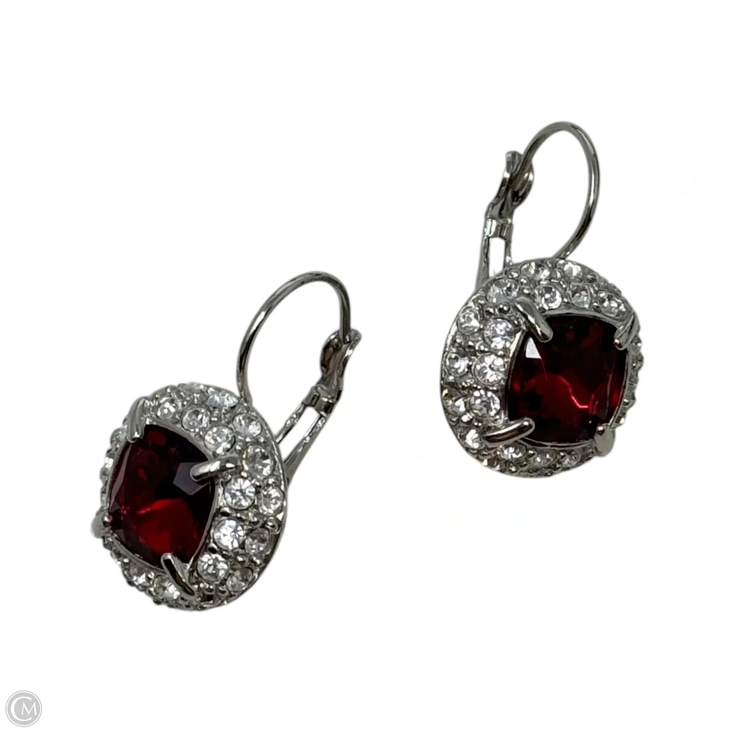 Red Interchangeable Stone Dangle Earrings by Joan Rivers