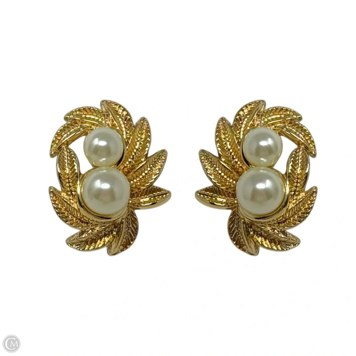 Faux Pearl Nest Stud Earrings By Avon