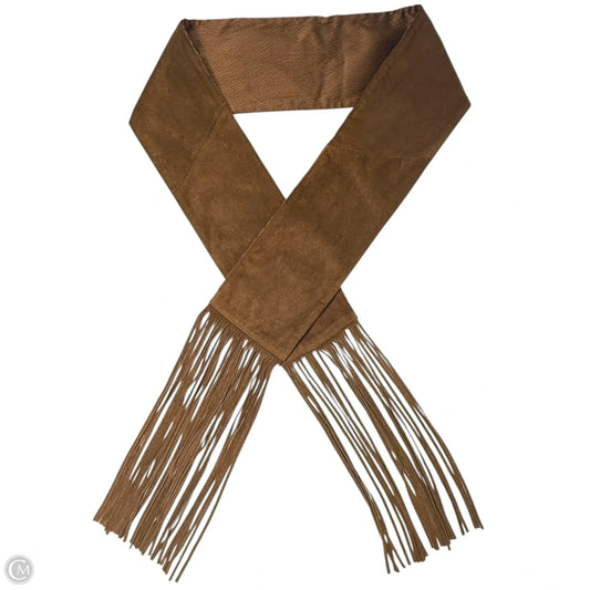Archive Leather & Silk Fringe Wrap Scarf By Banana Republic