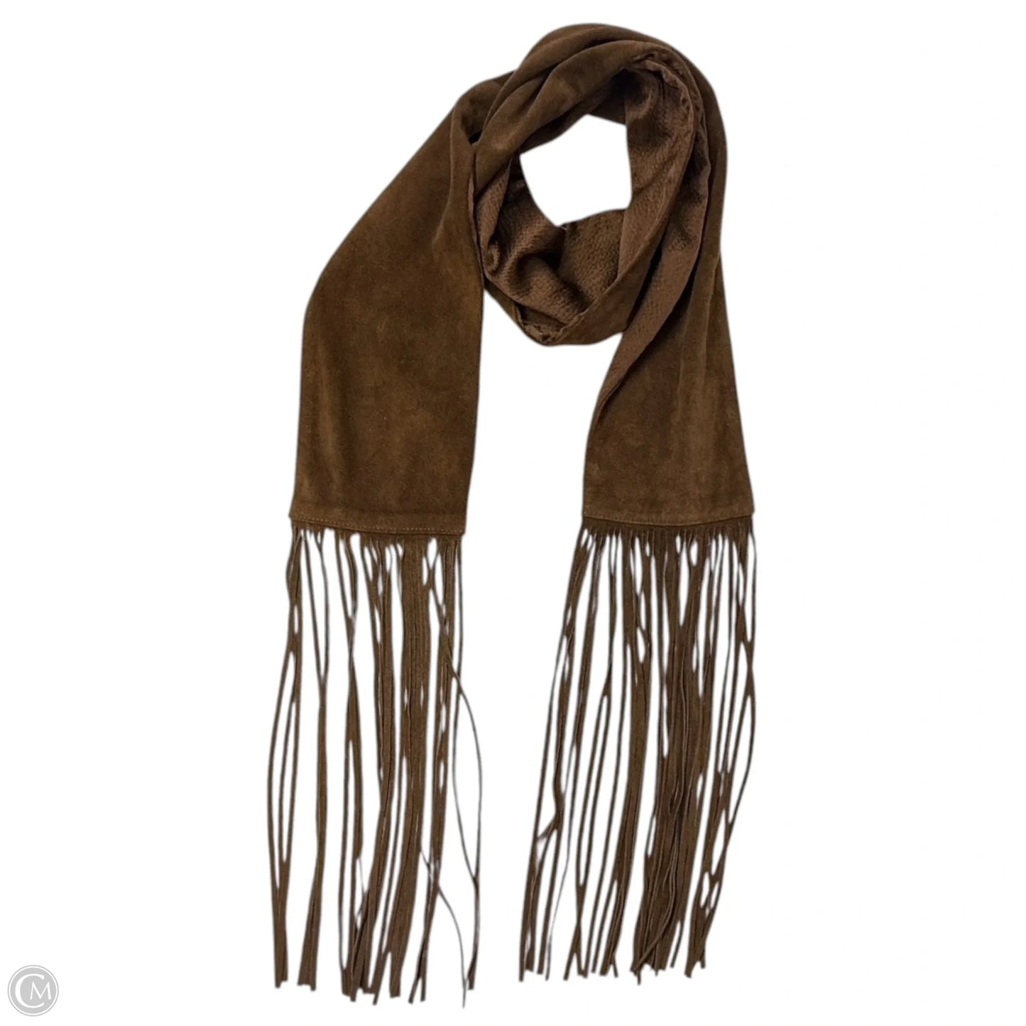 Archive Leather & Silk Fringe Wrap Scarf By Banana Republic