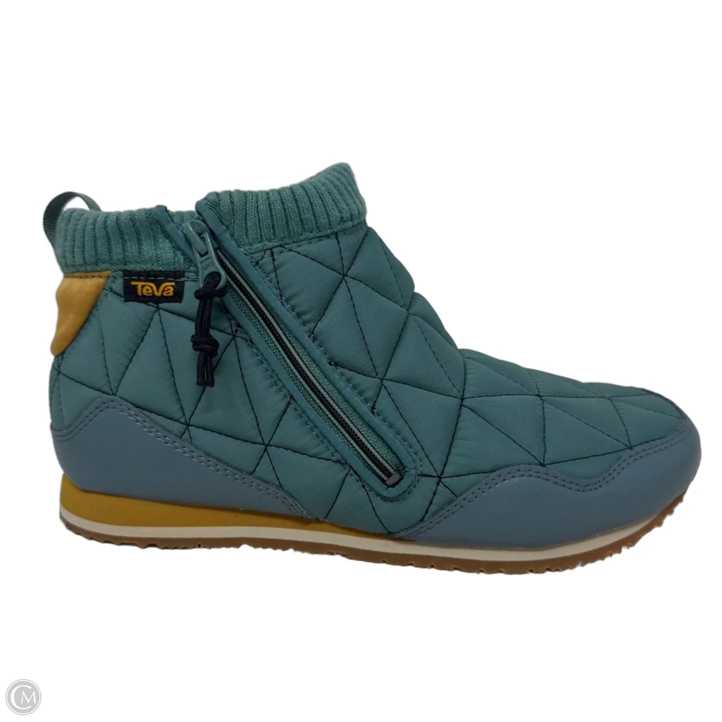 Ember Quilted Boots Shoes Flats By Teva In Teal, Size: 8
