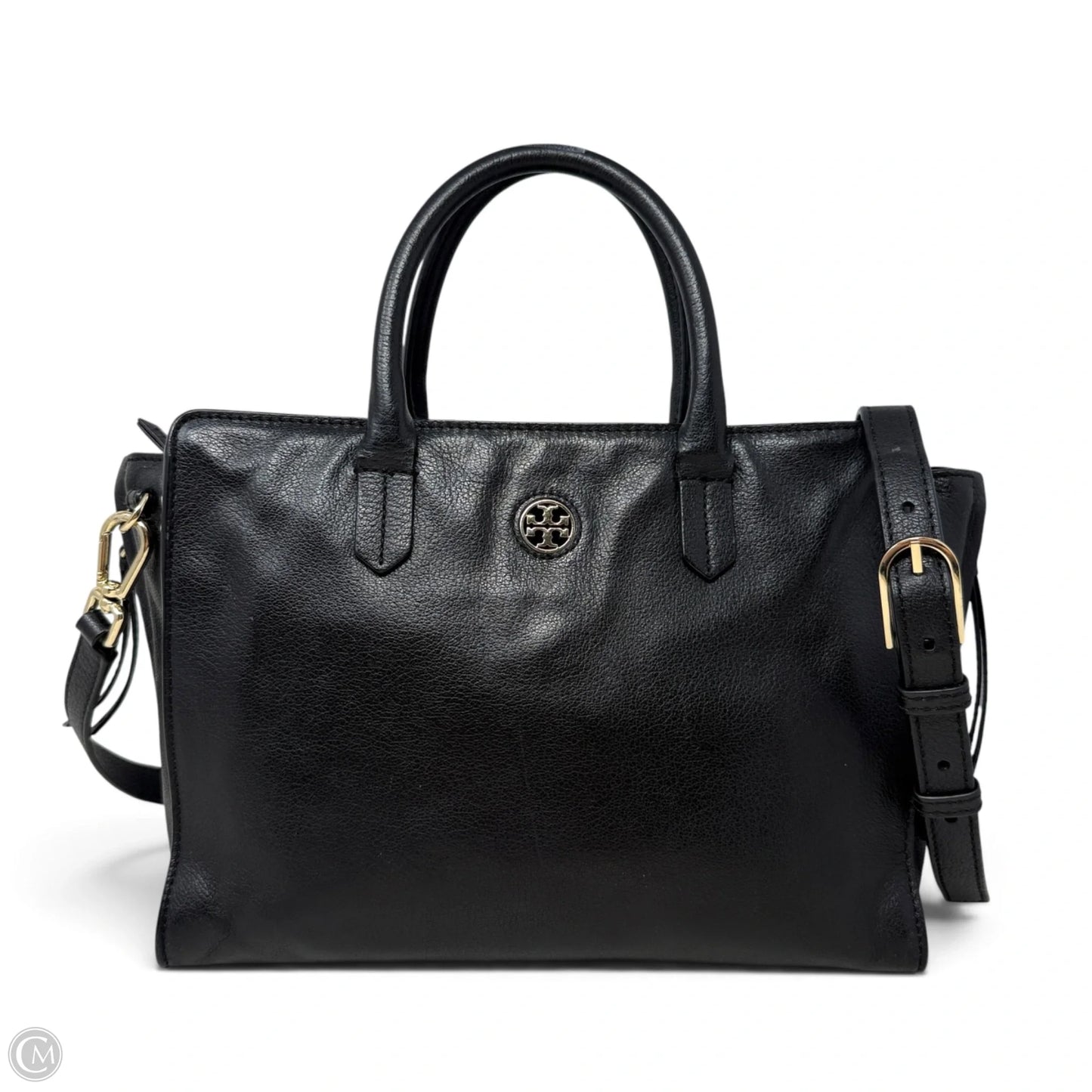 Brody Leather Tote Designer By Tory Burch, Size: Medium