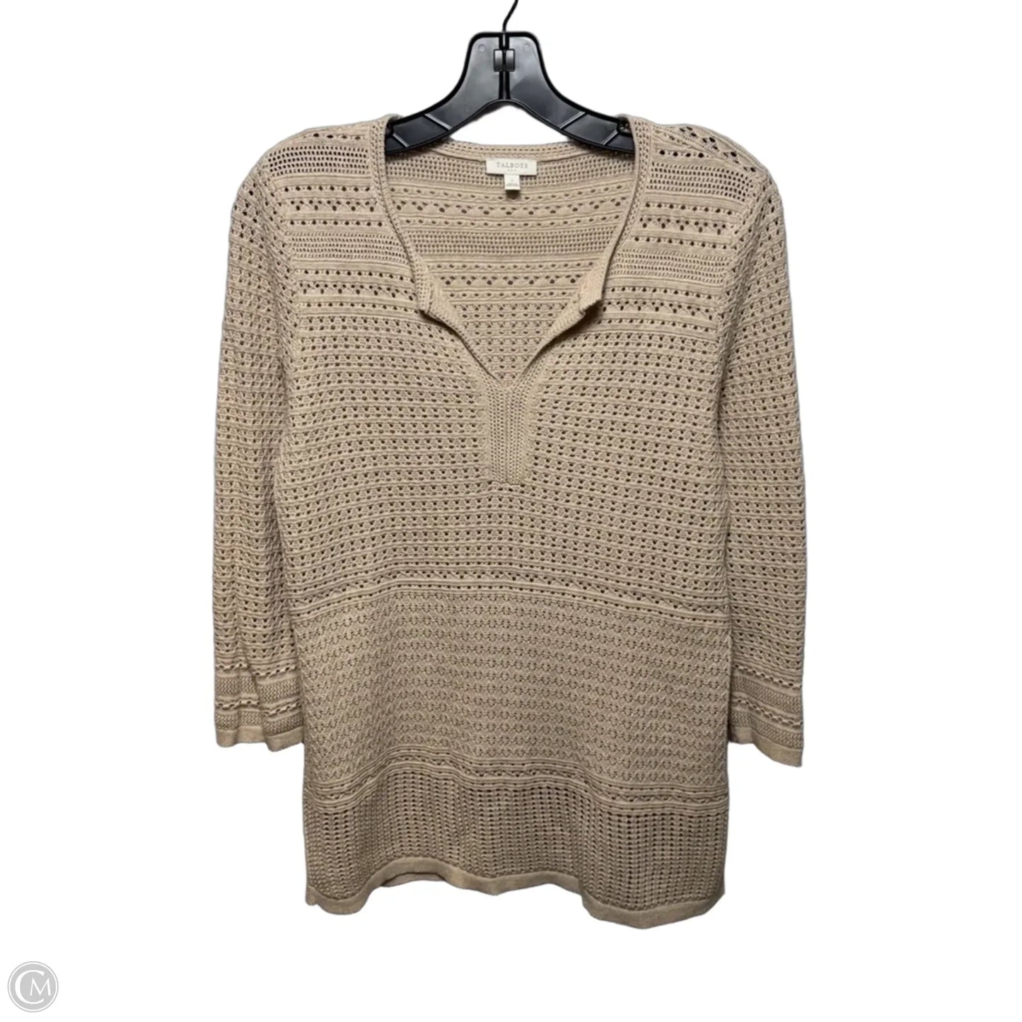 Sweater By Talbots In Tan, Size: S
