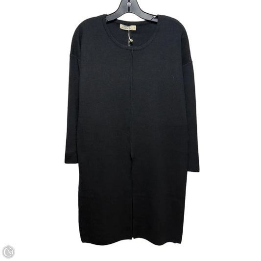 Split Front Chanel Sweater By Carole Christian In Black, Size: M