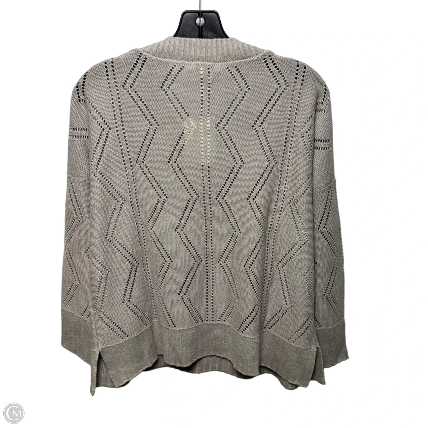 Linen Sweater By Kinross In Flax, Size: M