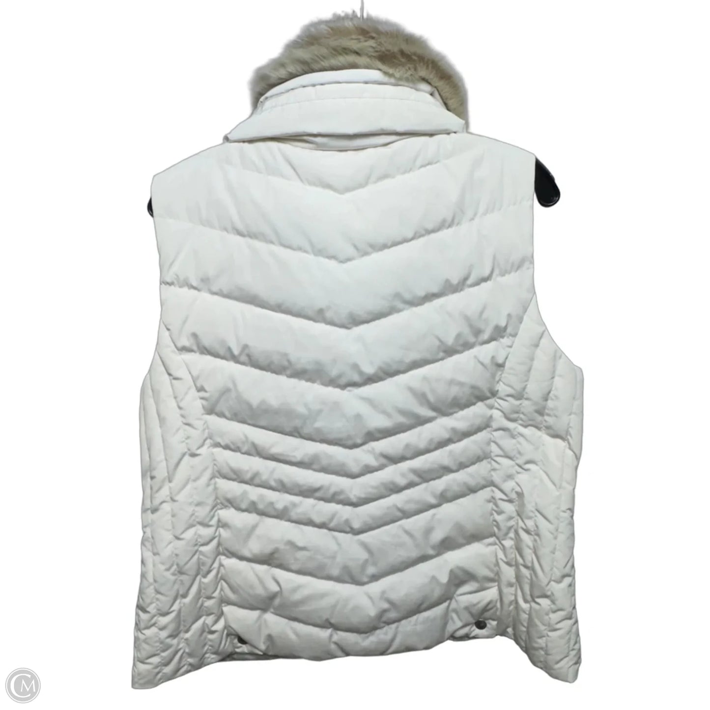 Vest Puffer & Quilted By Talbots In Cream, Size: XL PETITE