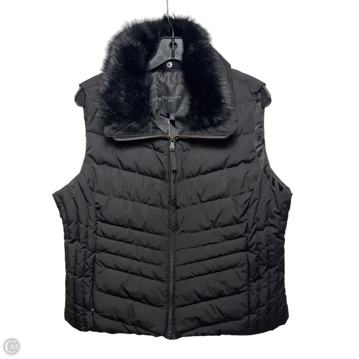 Vest Puffer & Quilted By Talbots In Black, Size: XL PETITE