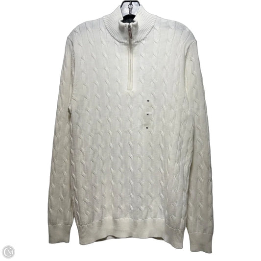 Sweater By Club Room In Cream, Size: M
