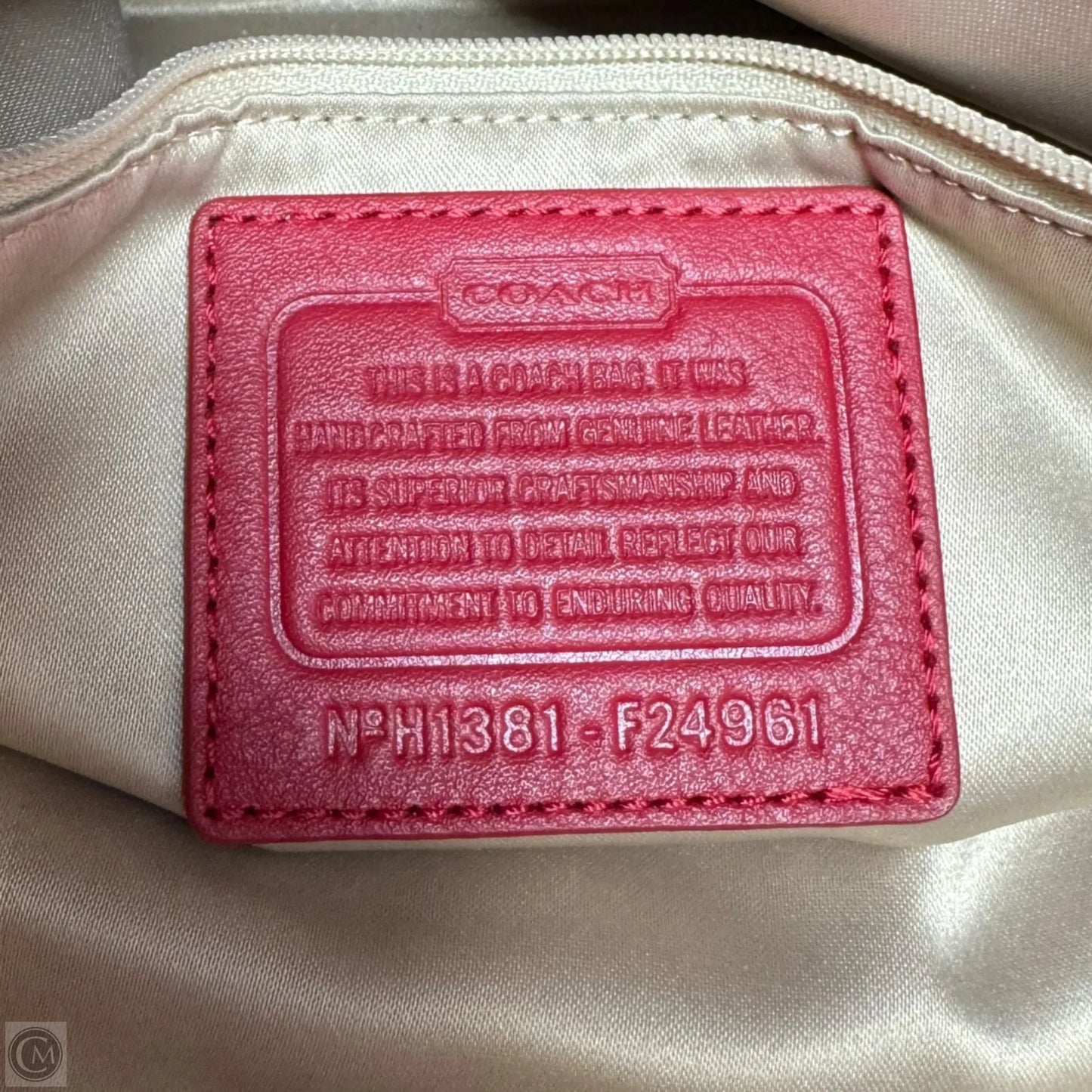 Campbell Tote Designer By Coach, Size: Medium
