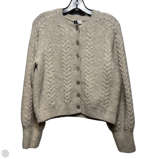 Sweater Cardigan By Divided In Cream, Size: S