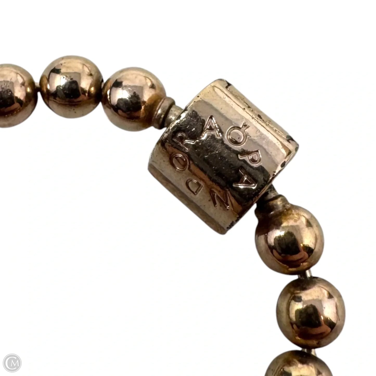 14k Rose Gold Plated Beads & Pavé Bracelet By Pandora