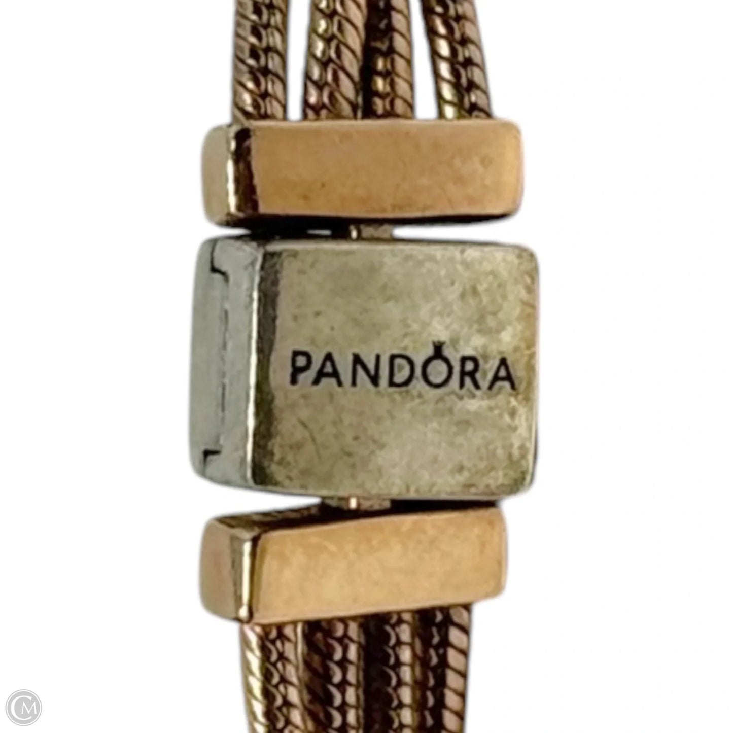 14k Rose Gold Plated Layered Snake Chain Bracelet By Pandora
