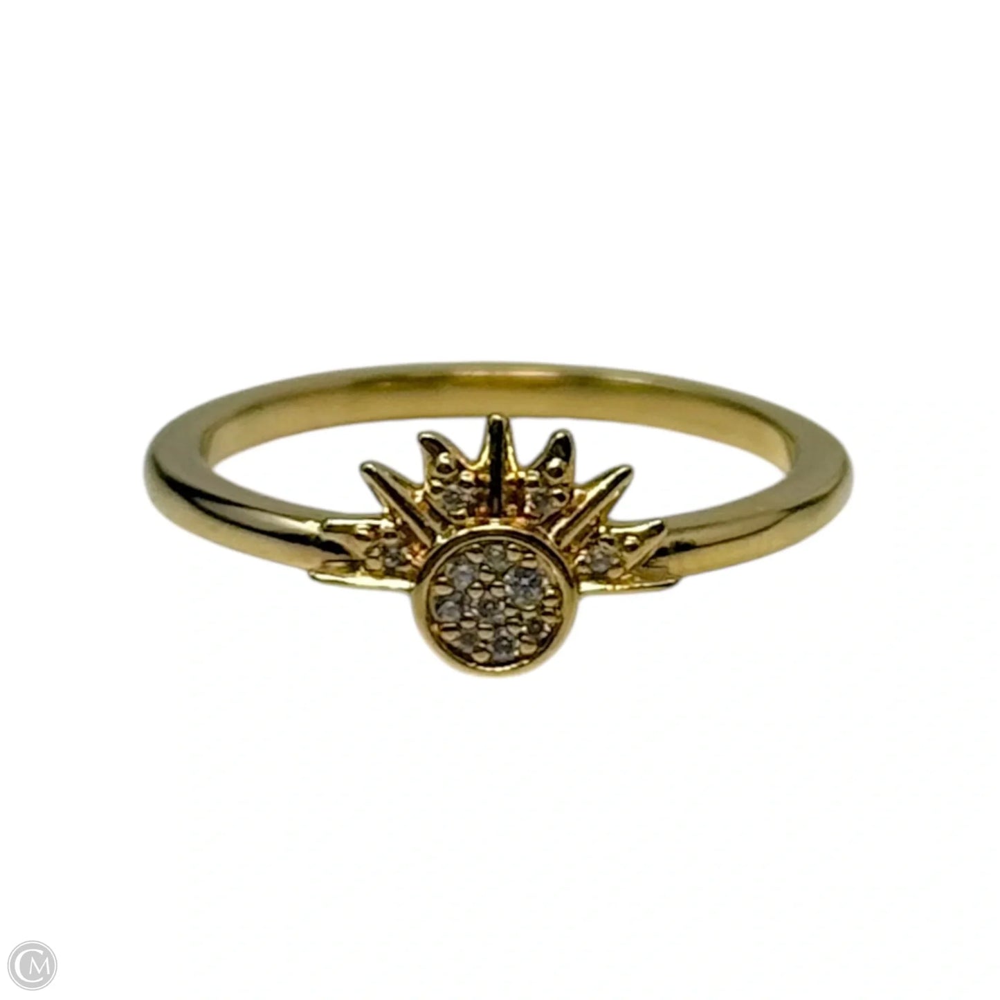 Celestial Sparkling Sun 14k Plated Ring By Pandora, Size: 8.5
