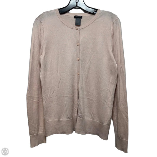 Sweater Cardigan By Ann Taylor In Pink, Size: M