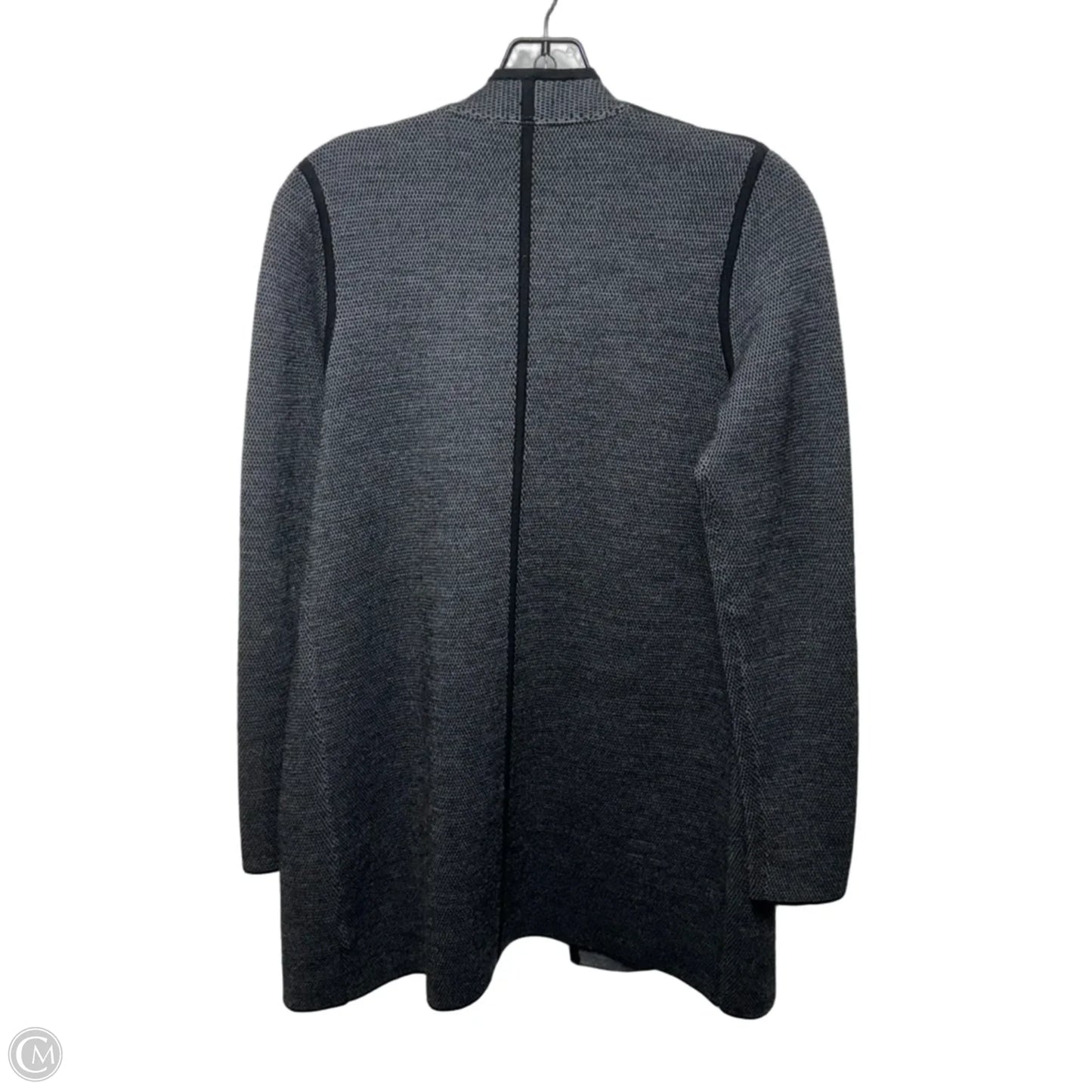 Merino Wool Sweater Cardigan By Talbots In Grey, Size: S