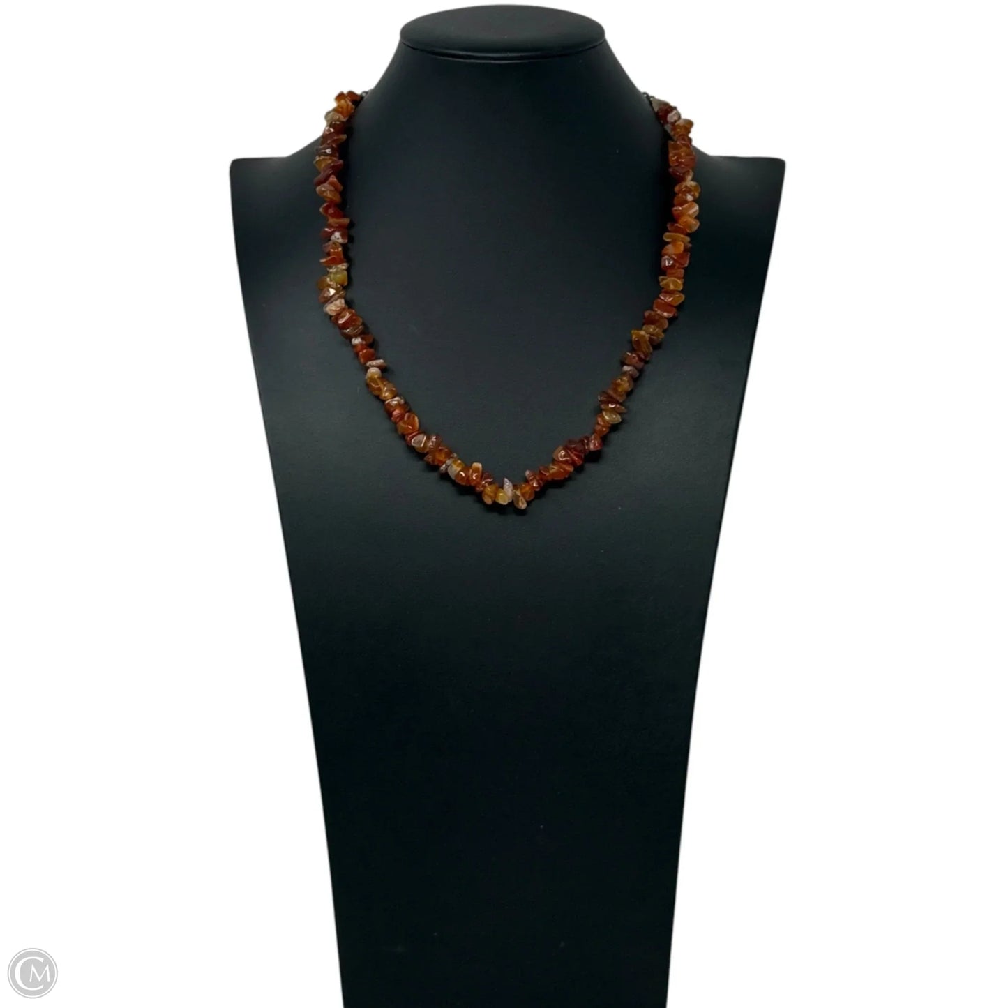 Carnelian Agate Chip Beaded Necklace