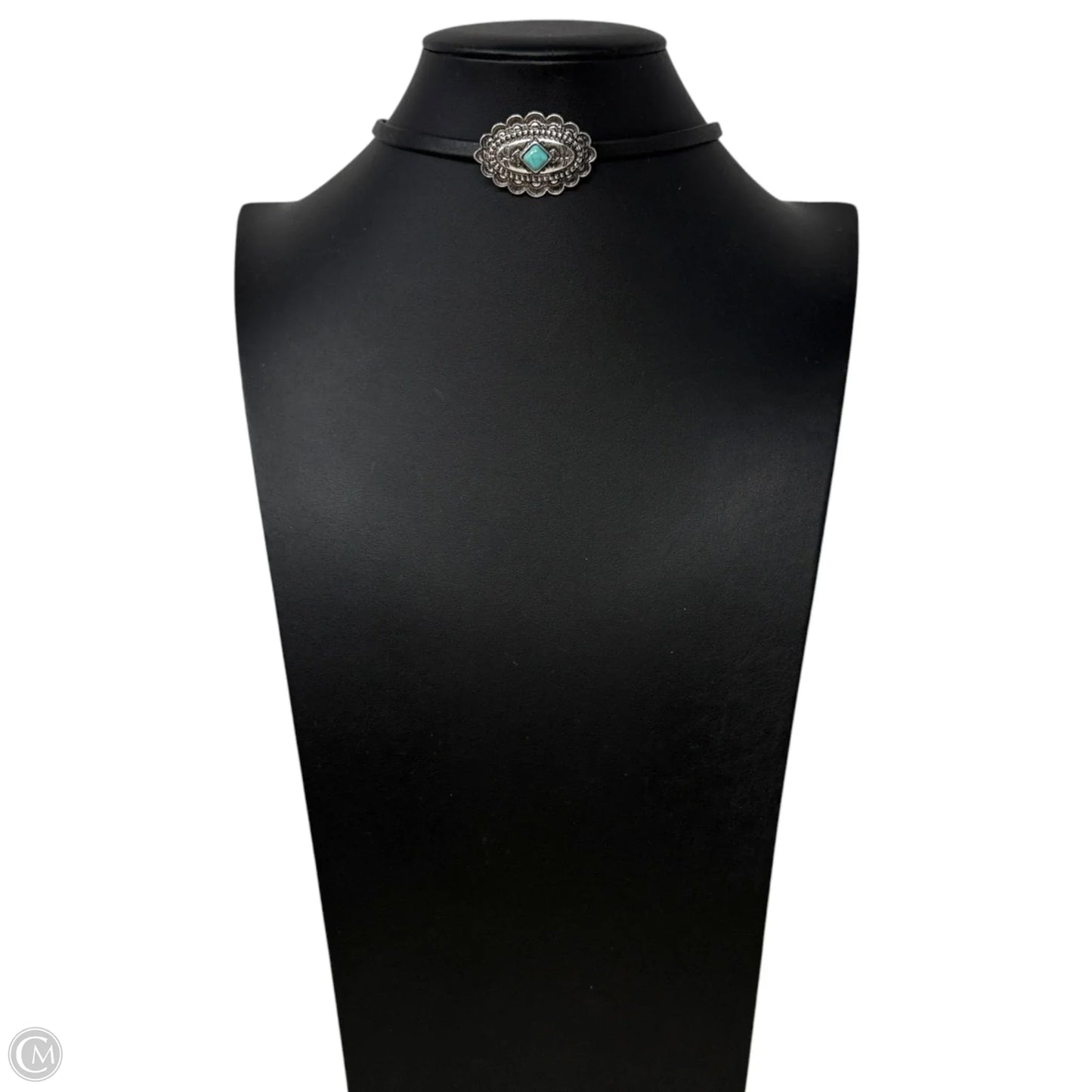 Western Concho Medallion Choker Necklace