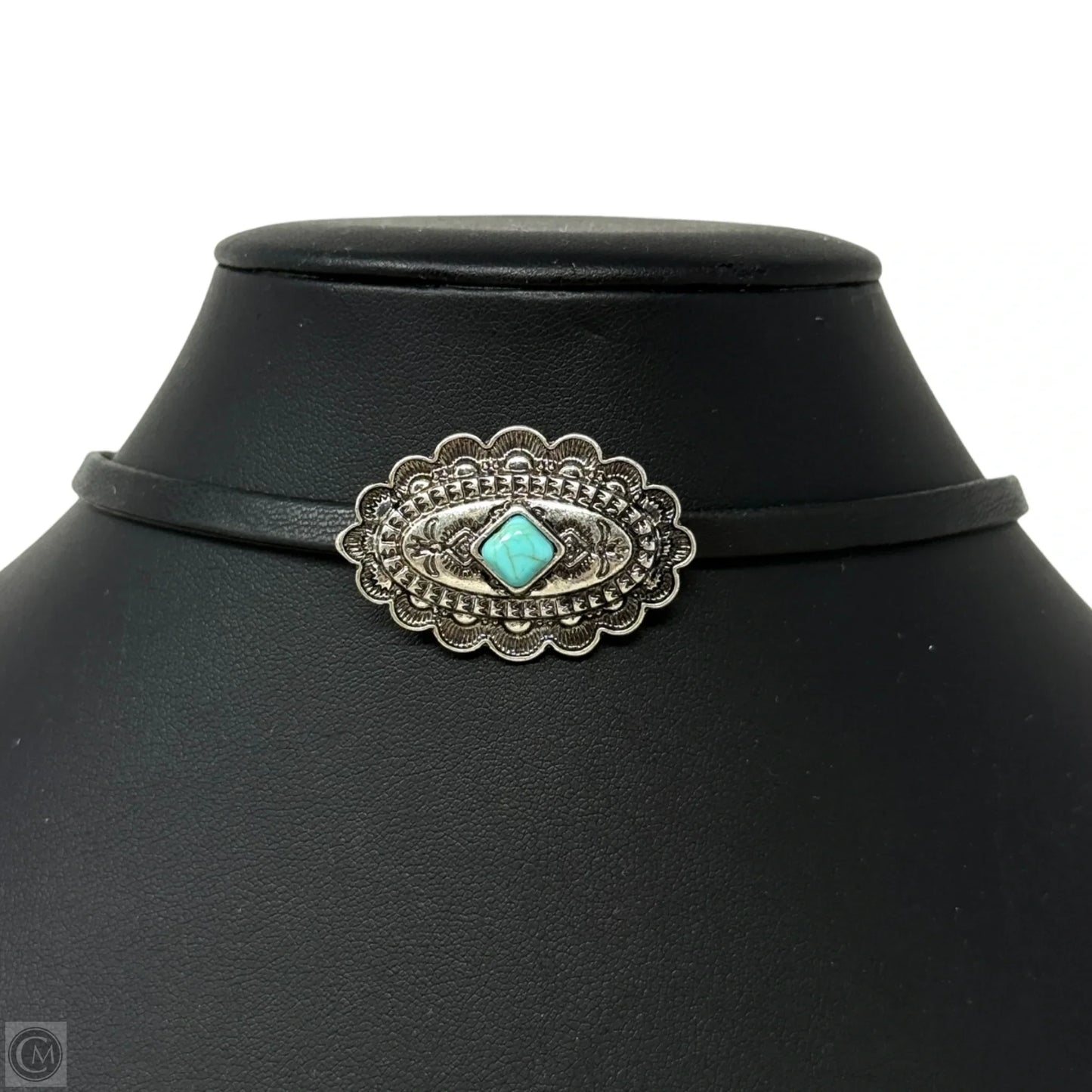 Western Concho Medallion Choker Necklace