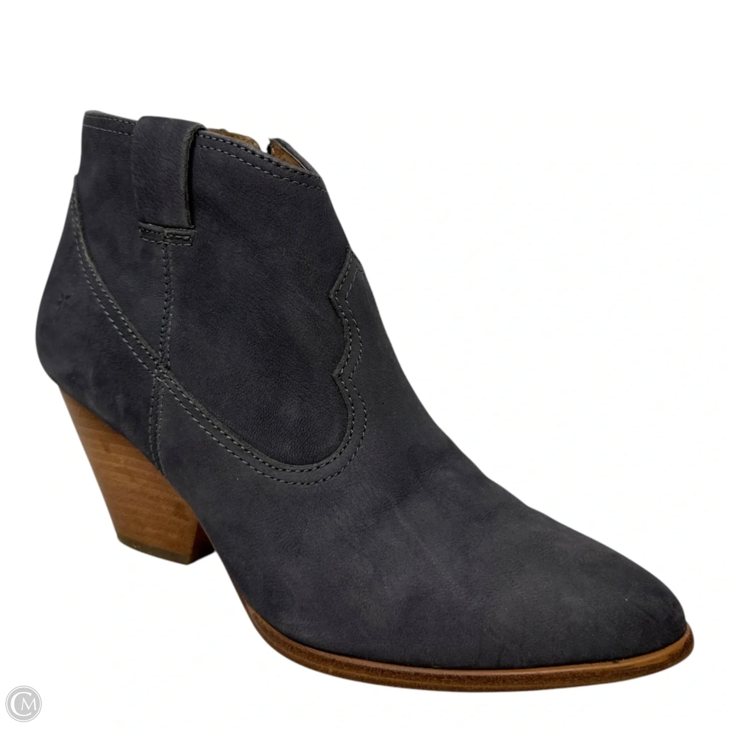 Reina Suede Booties Designer By Frye In Grey, Size: 8.5