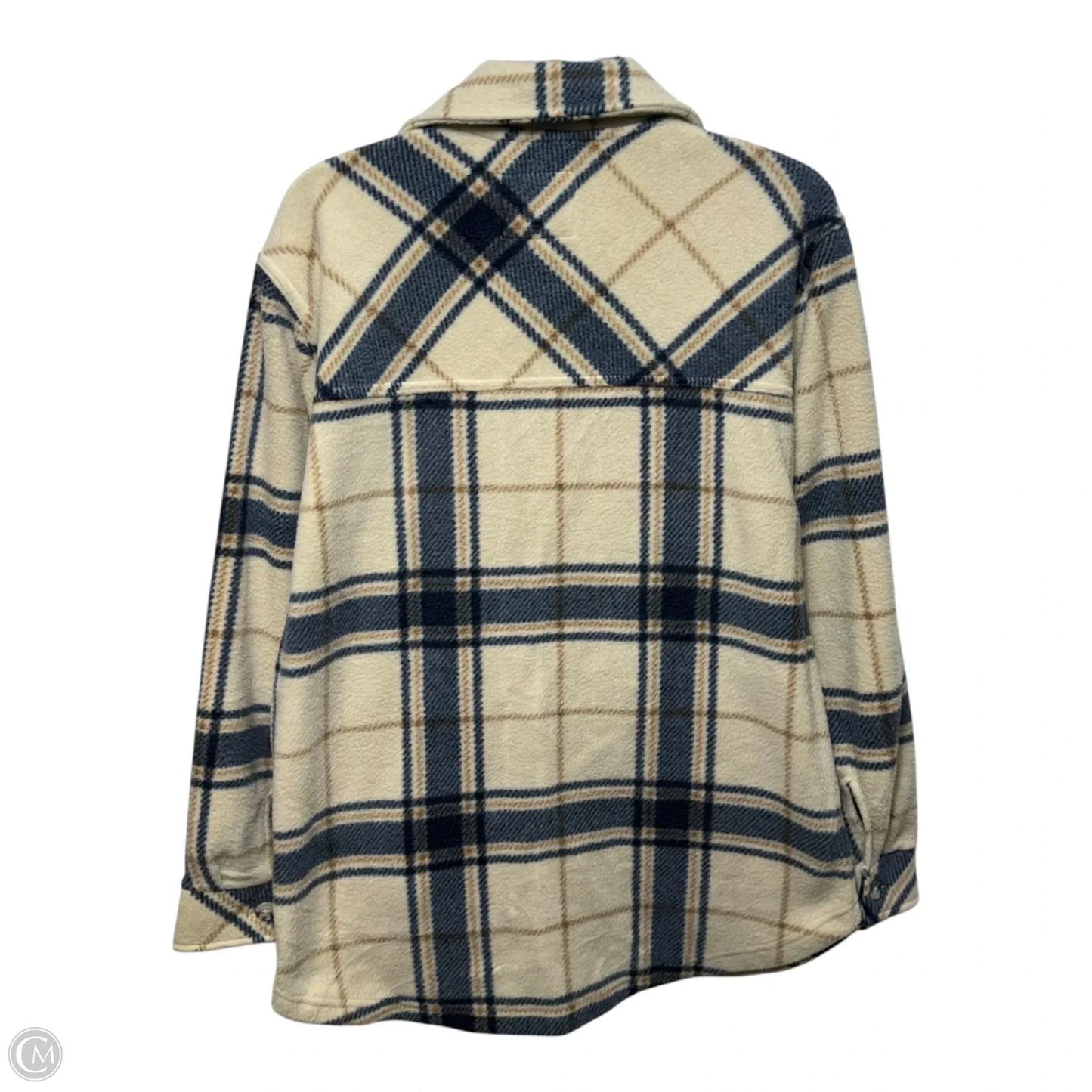 Jacket Shirt By Thread And Supply In Plaid Pattern, Size: L