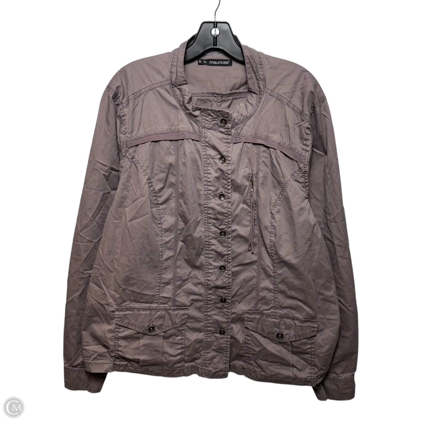 Jacket Utility By Maurices In Mauve, Size: 3x