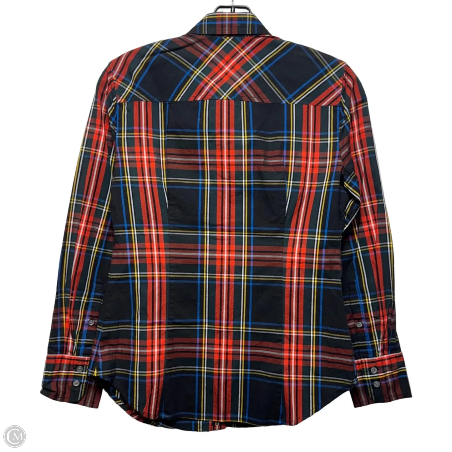 Top Long Sleeve By J. Crew In Plaid Pattern, Size: 4p