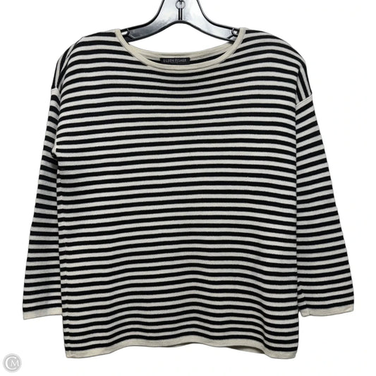 Sweater By Eileen Fisher In Striped Pattern, Size: Sp