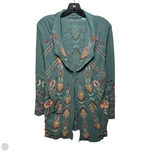 Cardigan By Coldwater Creek In Aqua, Size: Sp/Mp