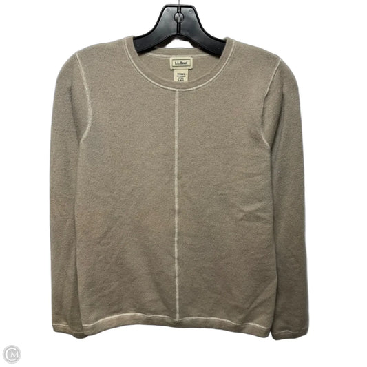 Sweater Cashmere By L.l. Bean In Taupe, Size: M