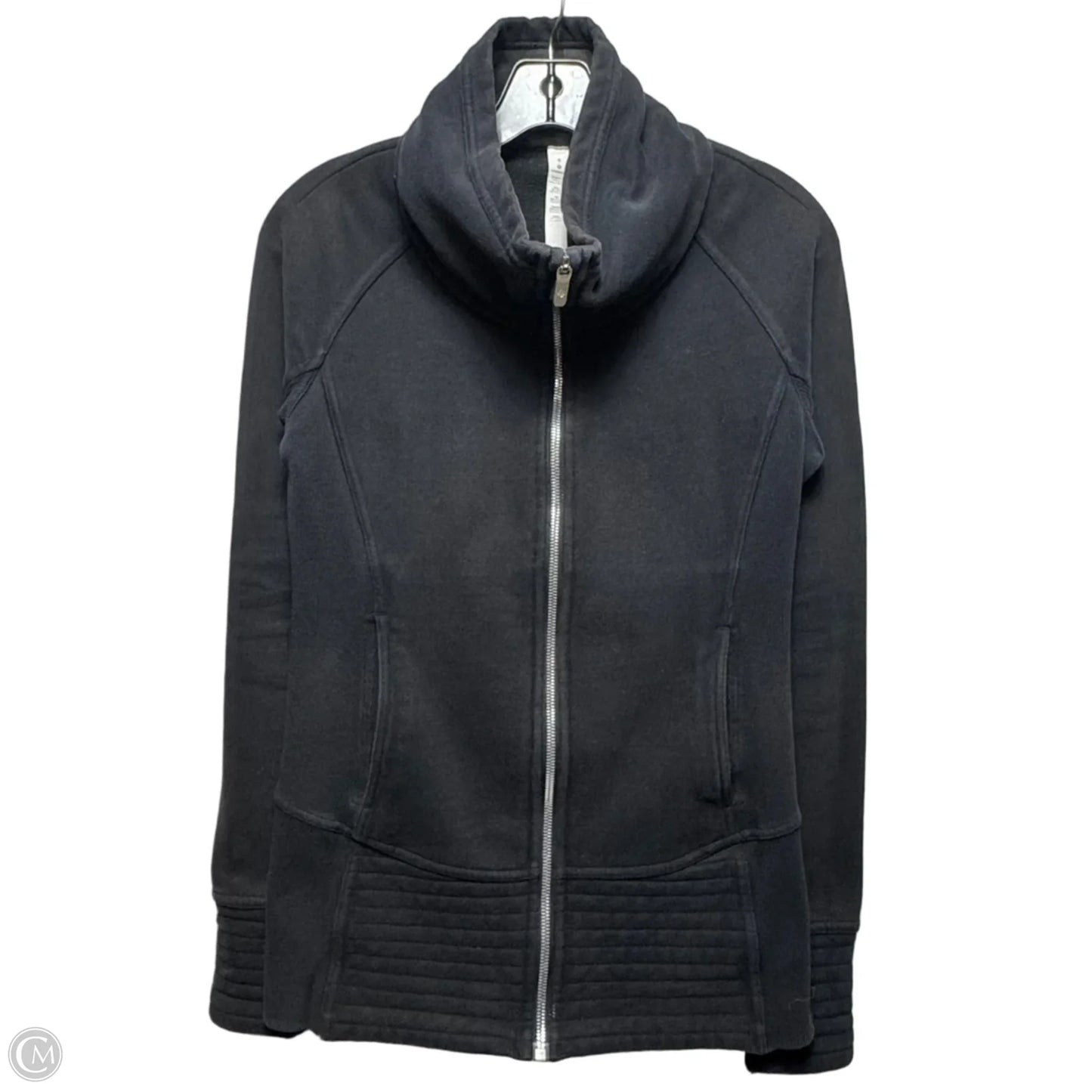 Athletic Jacket By Lululemon In Black, Size: 4
