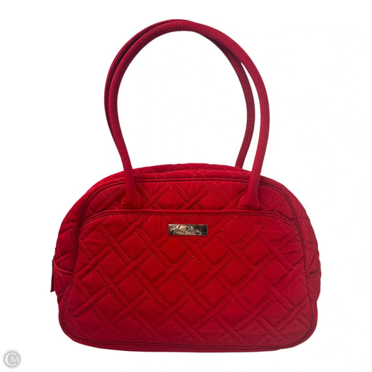 Quilted Bowler Handbag By Vera Bradley, Size: Medium