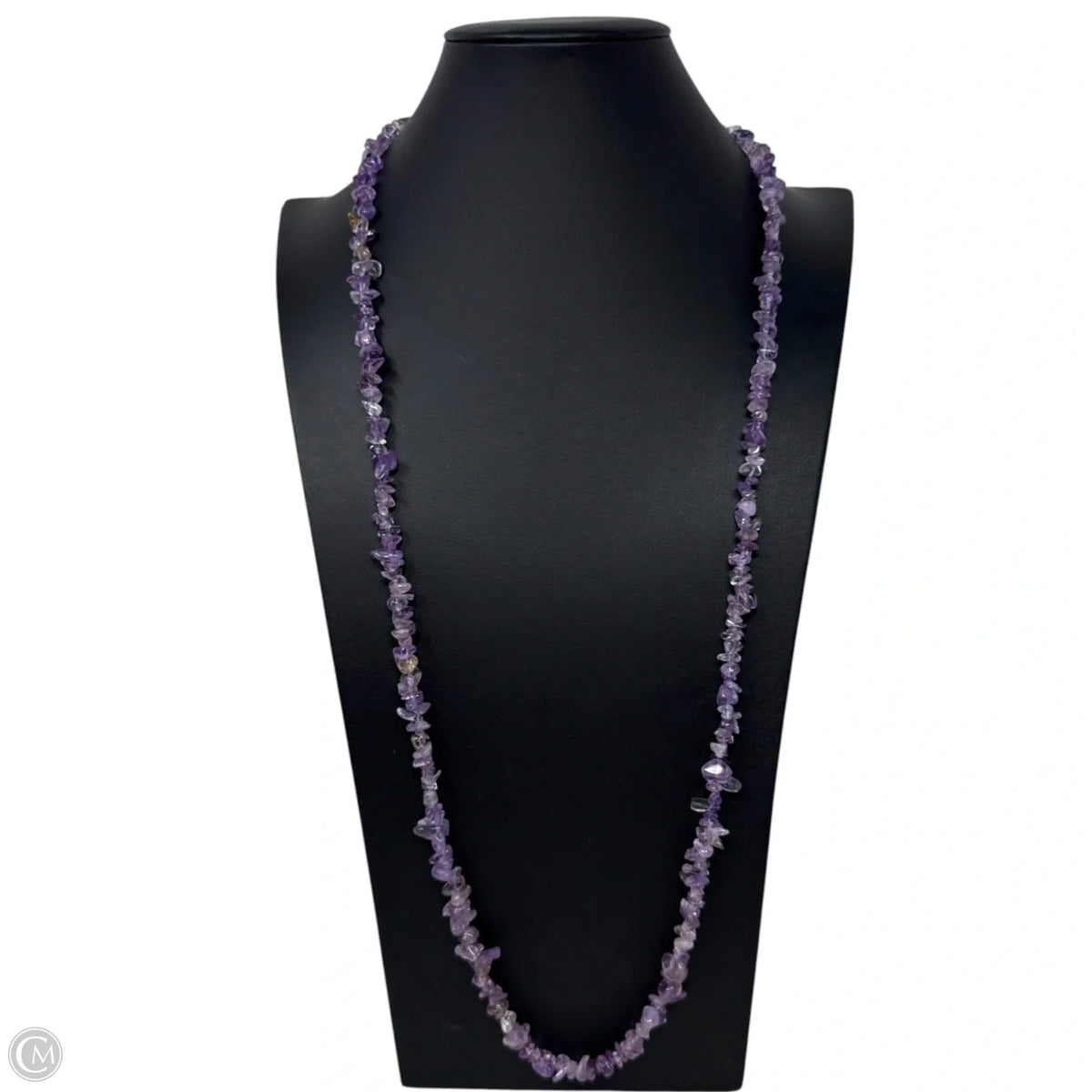 Amethyst Chip Long Necklace