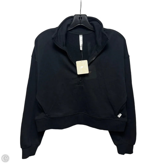 Cropped Athletic Sweatshirt Collar By Fabletics In Black, Size: Xs