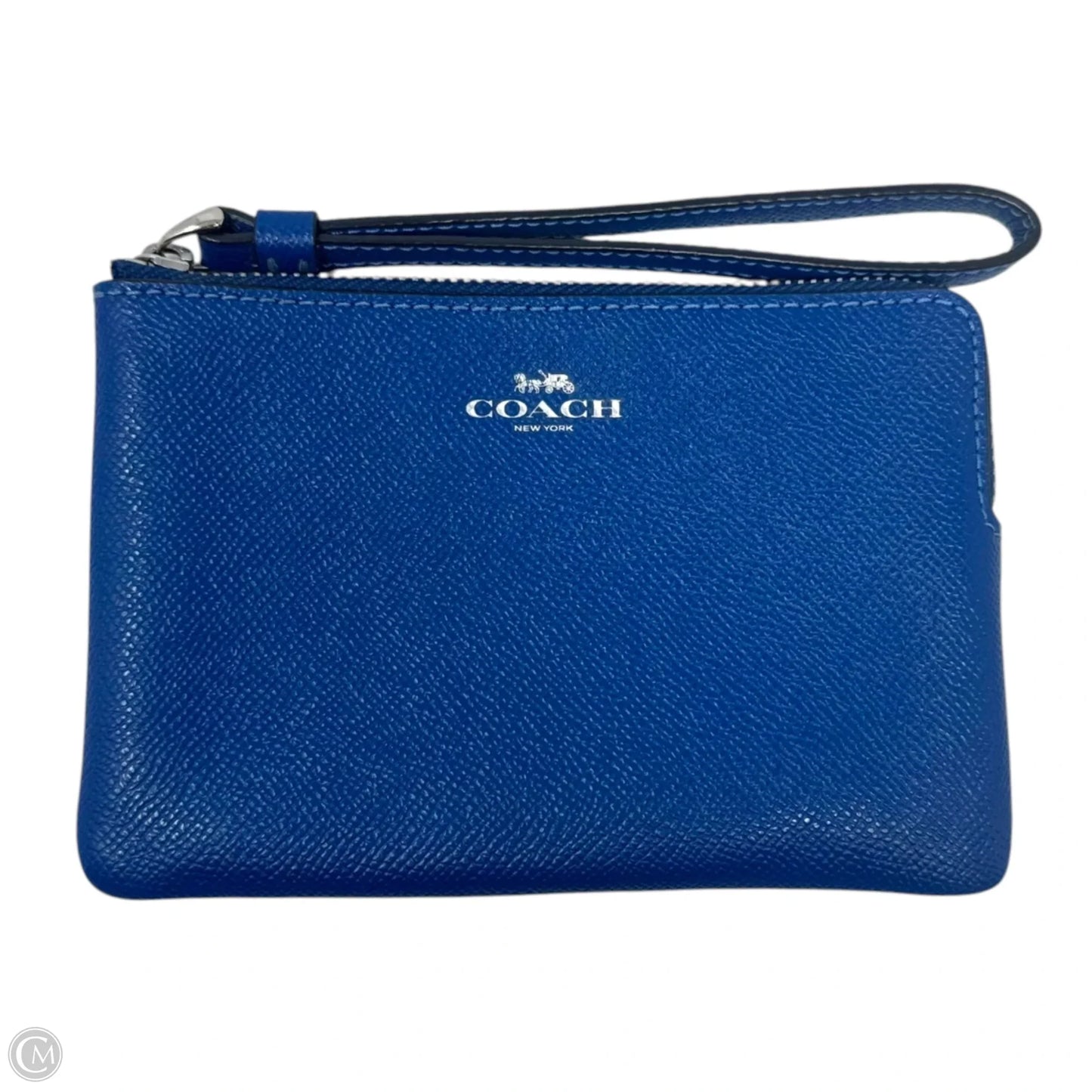 Corner Zip Wristlet Designer By Coach, Size: Small