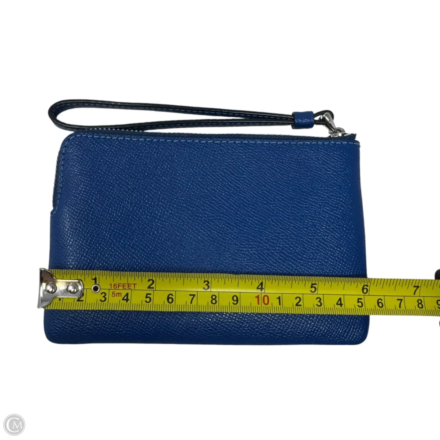 Corner Zip Wristlet Designer By Coach, Size: Small