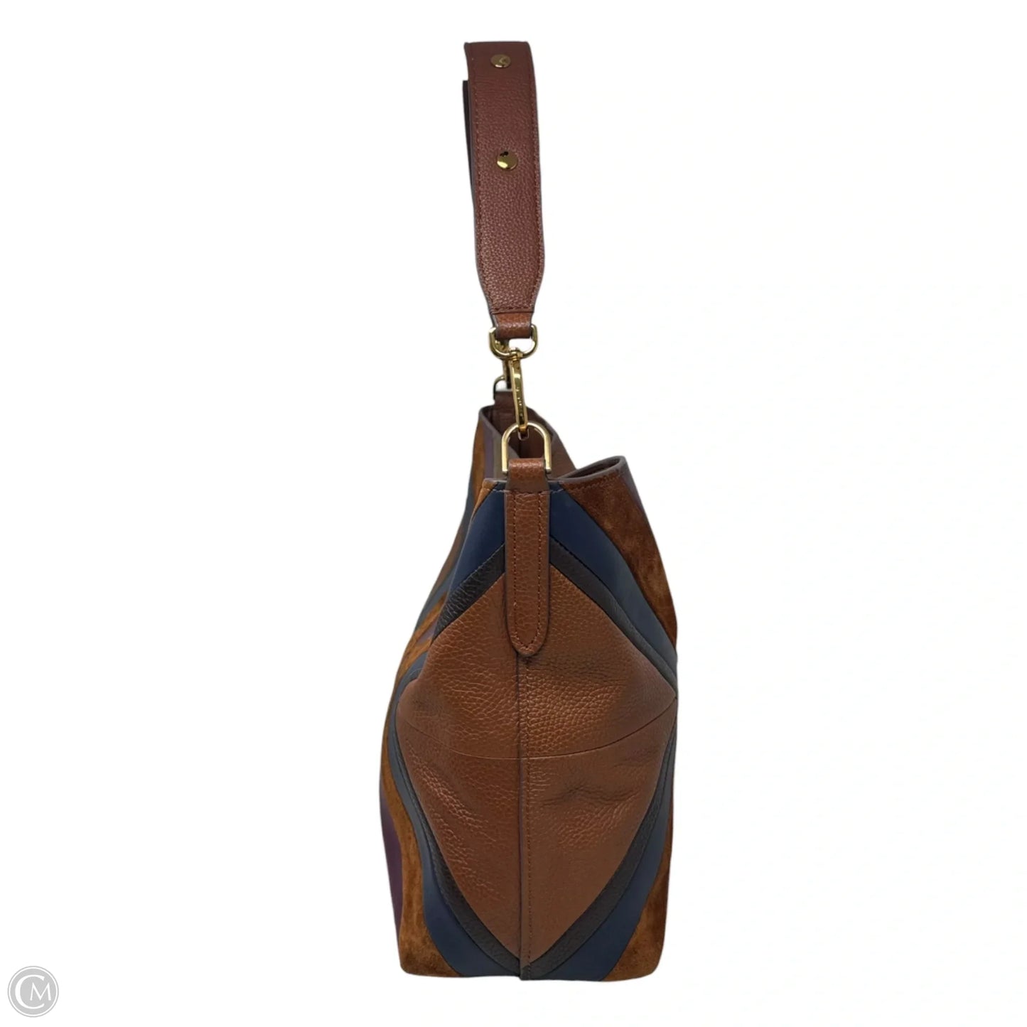 Jessie Patchwork Handbag Leather By Fossil, Size: Medium