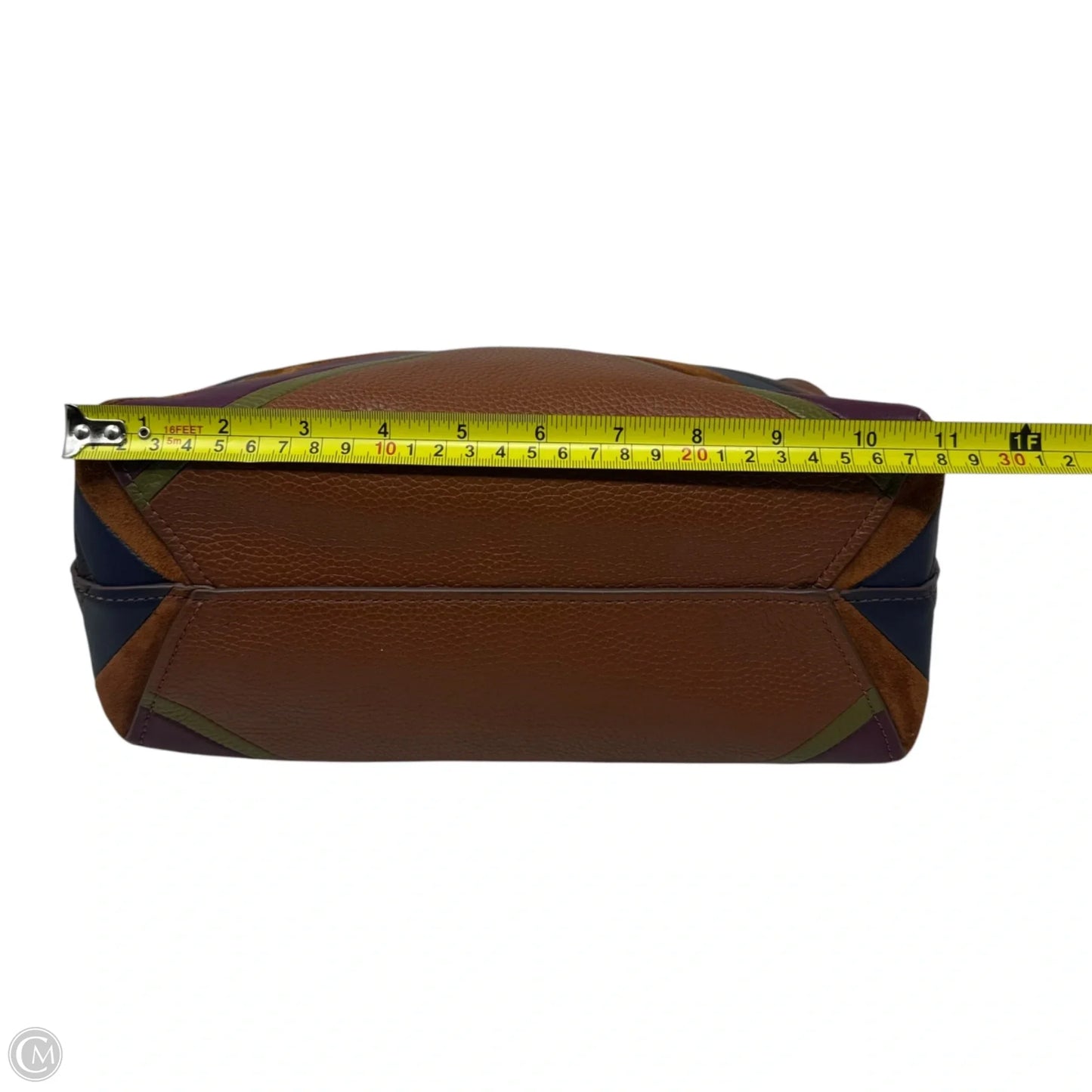 Jessie Patchwork Handbag Leather By Fossil, Size: Medium