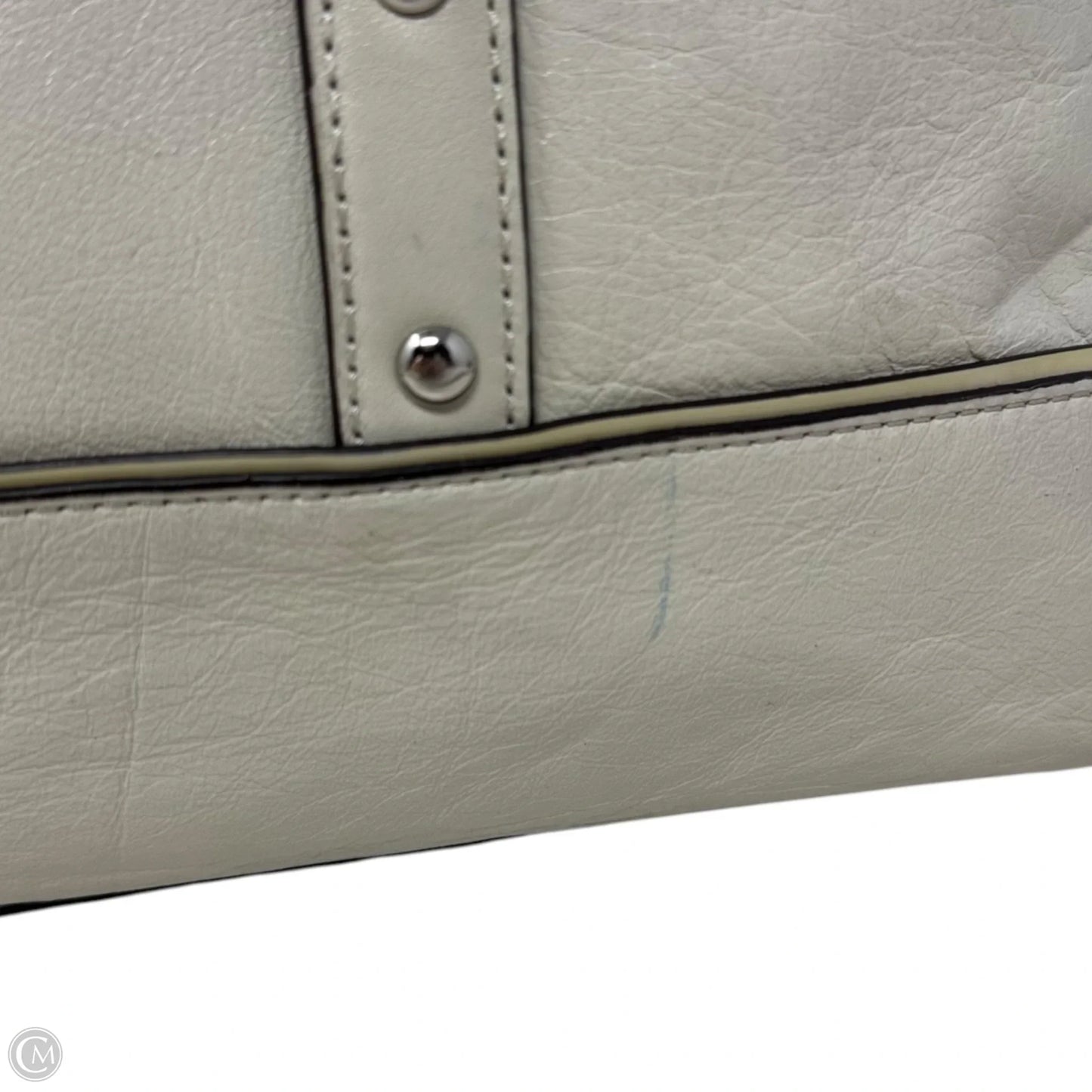 Studded Satchel Handbag Designer By Coach, Size: Medium