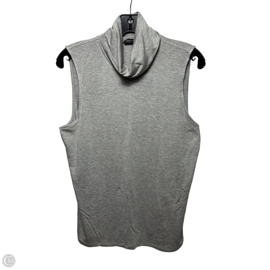 Top Sleeveless By Saks Fifth Avenue In Grey, Size: Xl