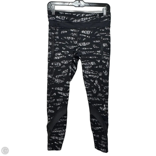 Athletic Leggings By Lululemon In Black & White, Size: 6