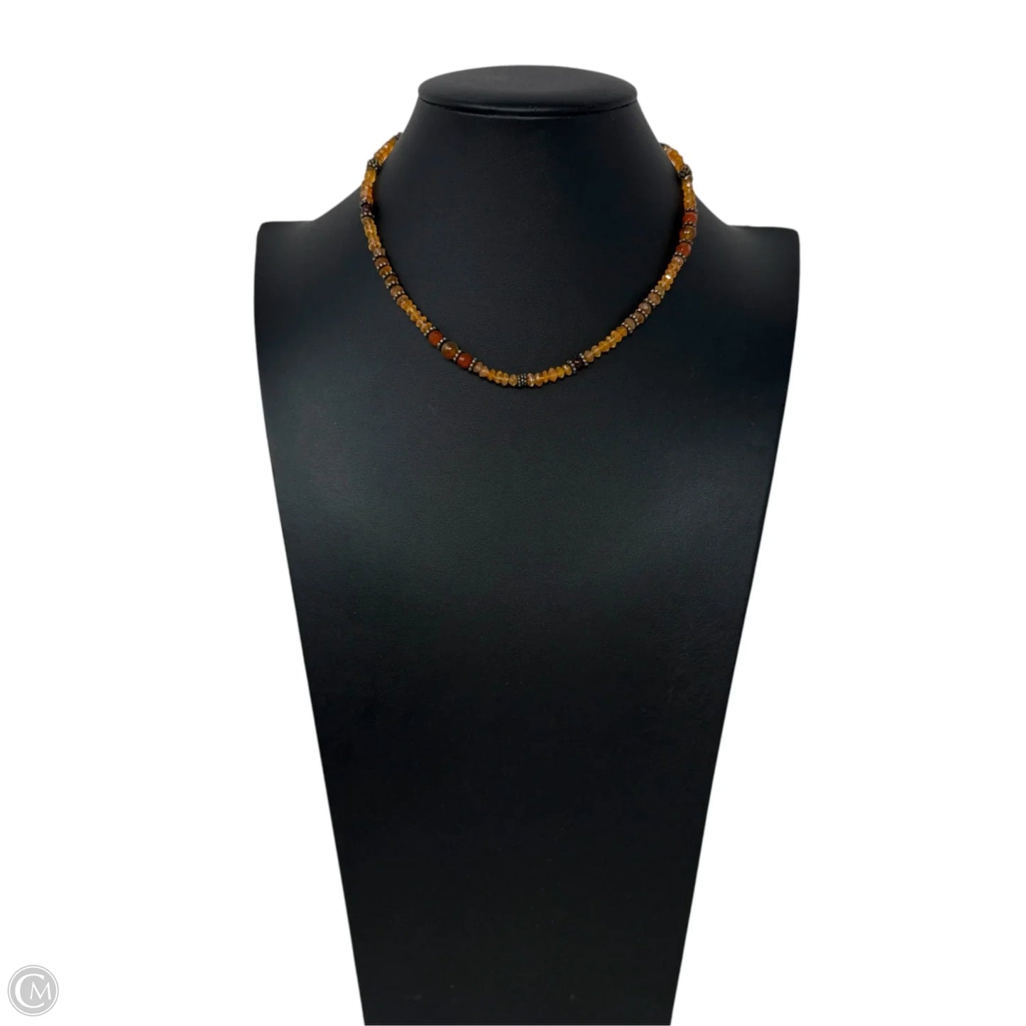 Multi Orange Gemstone Beaded Necklace By DAC Deborah Armstrong
