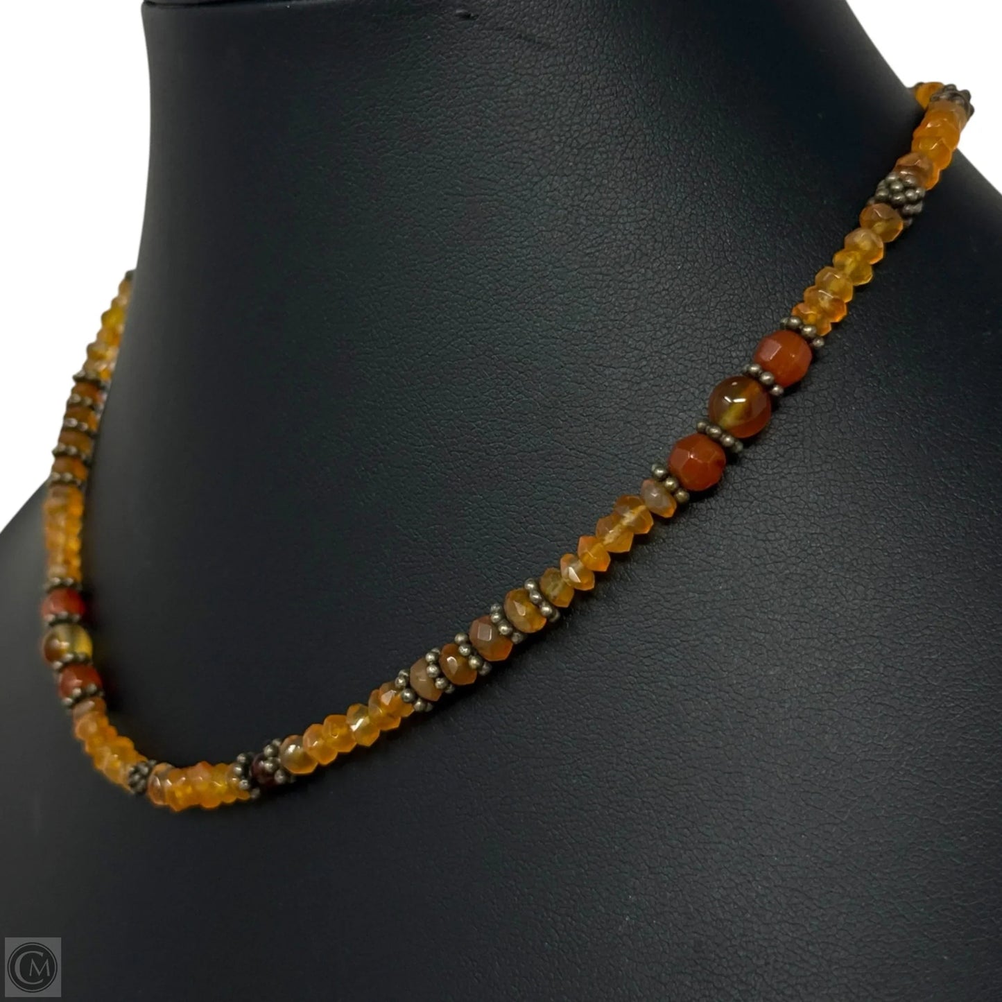 Multi Orange Gemstone Beaded Necklace By DAC Deborah Armstrong
