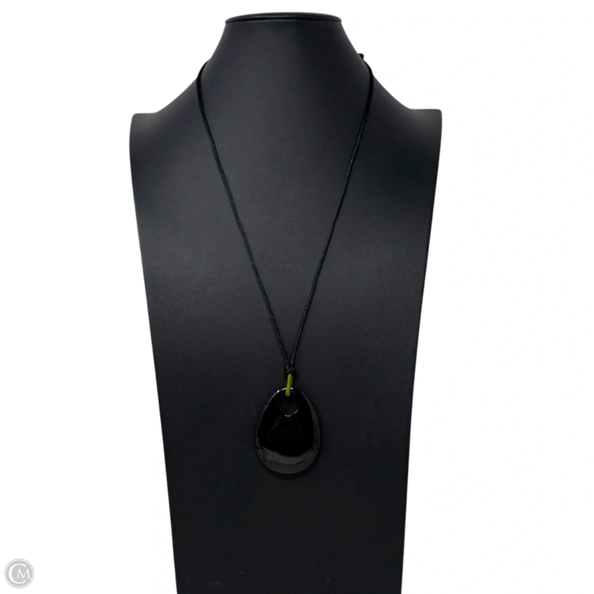 Polished Black Onyx Pendant Necklace