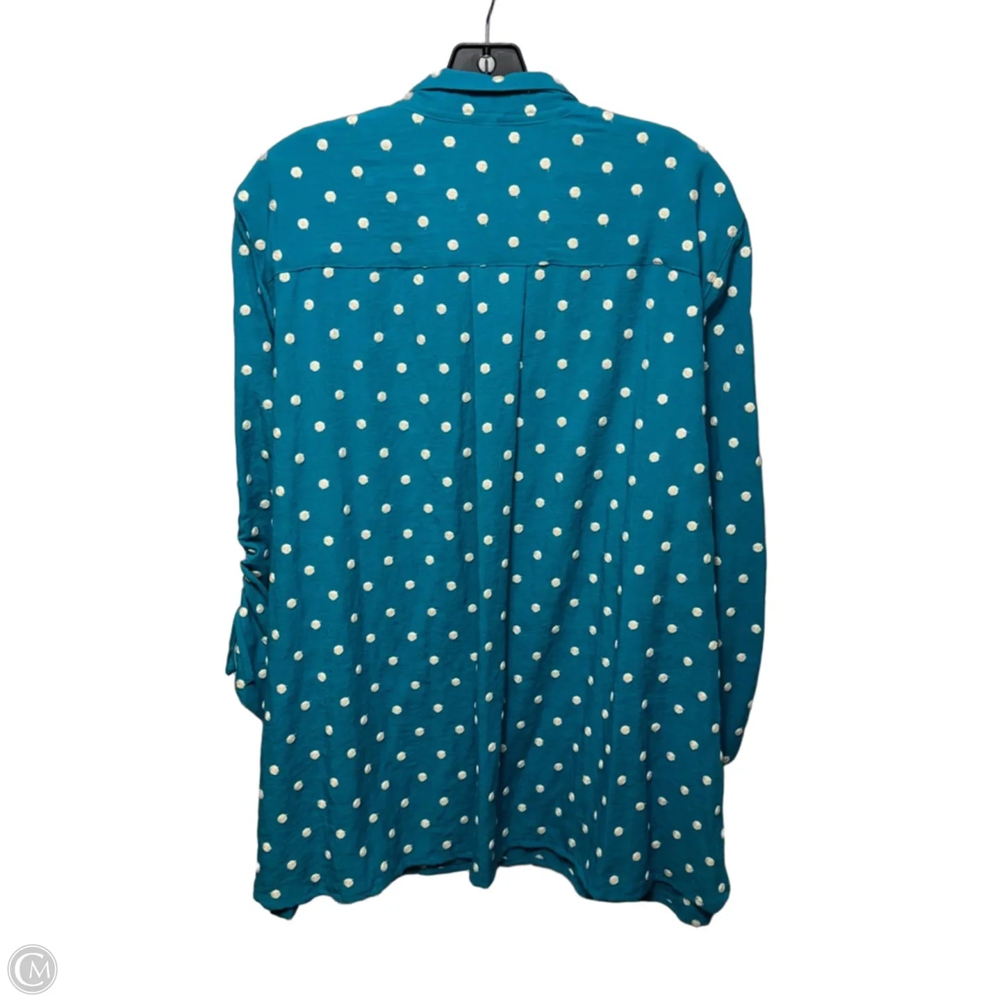 Top Long Sleeve By John Mark In Polkadot Pattern, Size: 2x