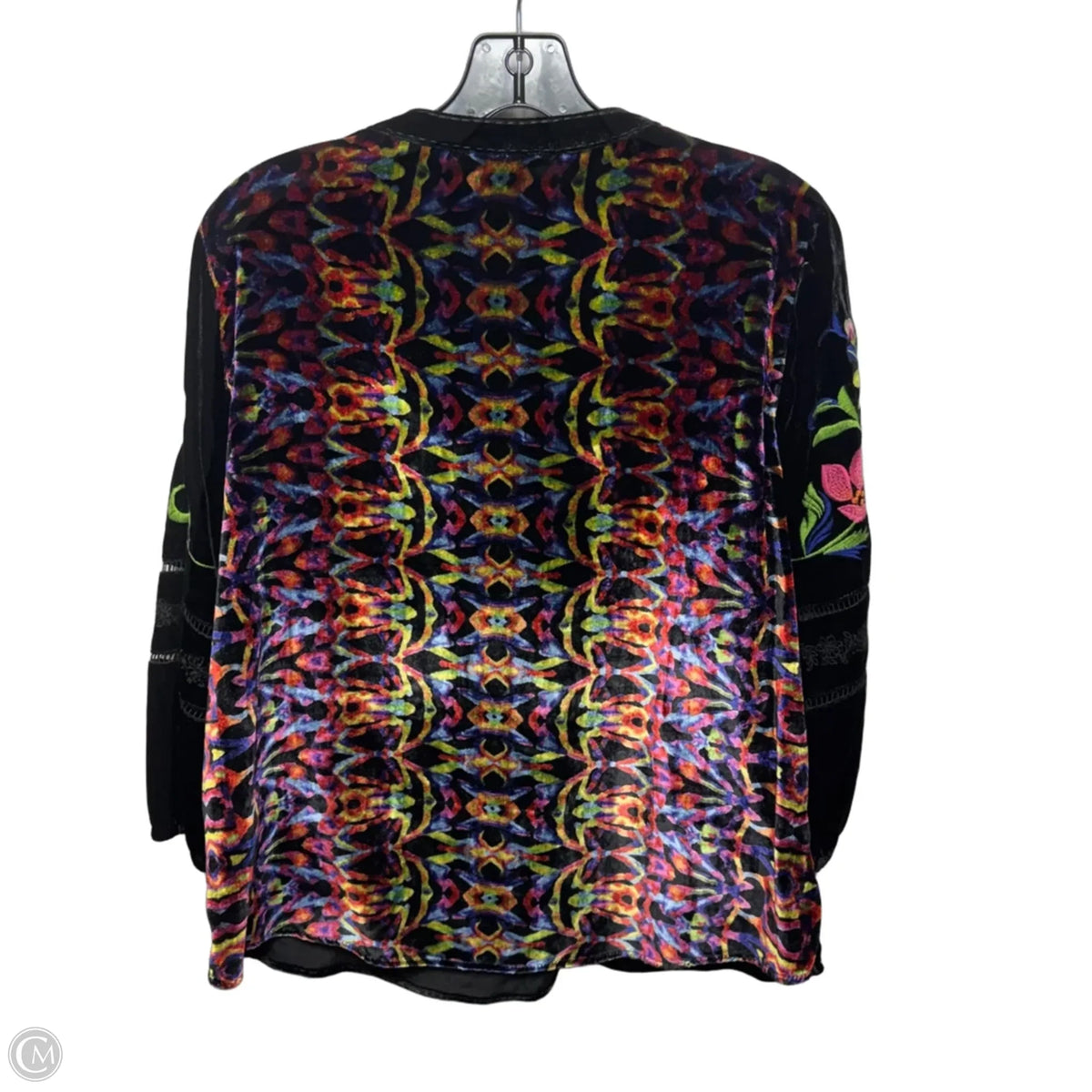Top Long Sleeve By John Mark In Floral Print, Size: Mp