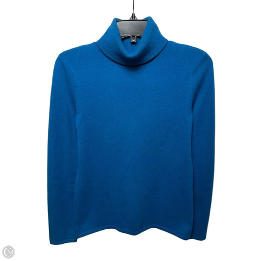 Turtleneck Sweater Cashmere By Saks Fifth Avenue In Blue, Size: S