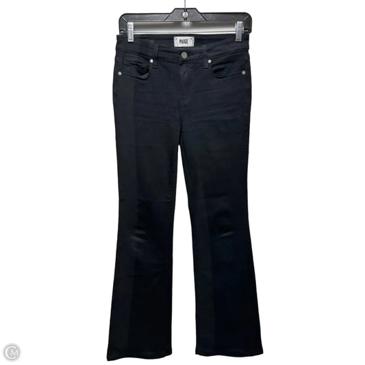 Jeans Boot Cut By Paige In Black Denim, Size: 2