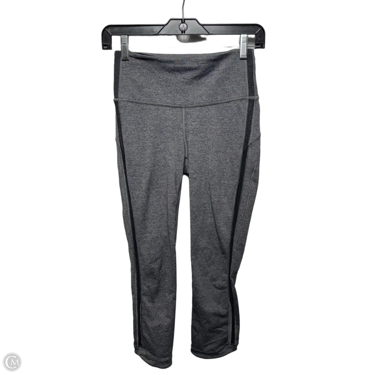 Athletic Capri Leggings By Lululemon In Grey, Size: 4
